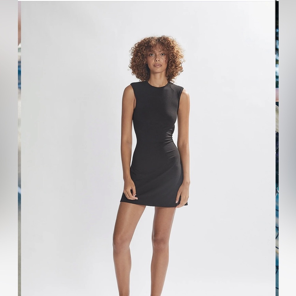 One Mile the Label Stevie Black Mini Dress